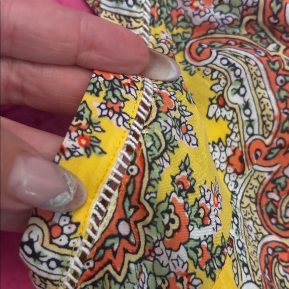 Anthropologie Yellow and Orange Floral Jumpsuit. S - Picture 7 of 11